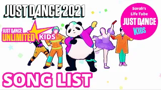 Just Dance 2021, Kids Mode | Song List: Just Dance Unlimited Songs [PS5]