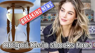 Abigail Klein shares special news, you will be surprised with her news - BREAKING NEWS