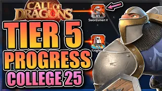 Road to T5 Troops [Kinnara Wheel + College 25]  Call of Dragons