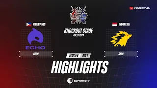 Echo vs Onic HIGHLIGHTS SEMIFINAL MSC 2023 | ONIC vs ECHO