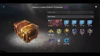 WoT Blitz Luxury Lounge opening x34 Deluxe Limited Edition container