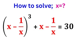 Math Olympiad Algebra Challenge | Find the Value of x