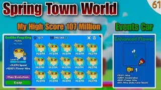 Event Spring Town World | HIGH SPEED : 107 M | Flower CAR - Frog King Max & Race Clicker #61