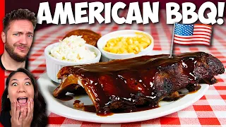 We Try REAL SOUTHERN BBQ in America! (Barbecue in South Carolina)