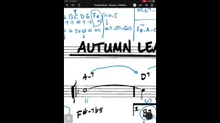 how to analyze jazz standard? "Autumn leaves" harmonic analysis