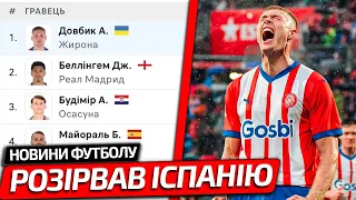 НЕЙМОВІРНО! ДОВБИК ЗАБИВ ДВА ГОЛИ ЗА ЖИРОНУ ТА ОЧОЛИВ СПИСОК БОМБАРДИРІВ ЧЕМПІОНАТУ ІСПАНІЇ