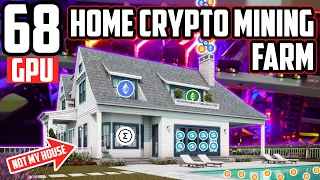 68 GPU Home Crypto Mining Farm Tour  | What Am I Currently CryptoMining?