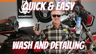 Waterless Motorcycle Wash a Harley Davidson