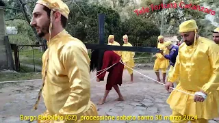 borgo Badolato CZ processione del sabato santo 30 marzo 2024