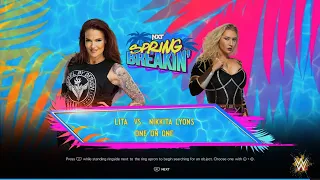 WWE 2K24 LITA VS NIKKITA LYONS