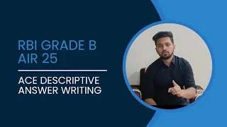 RBI GRADE B || Phase 2 || Descriptive || ESI and FM || Strategy || Shreyash Vajir || AIR 25