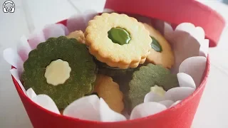 [ASMR]サクッとほろにが 抹茶のホワイトチョコサンドクッキー/Matcha cookie