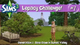 Let's Play The Sims 3 Lepacy! | Part #1 | It all begins in Sunset Valley | Generation #1