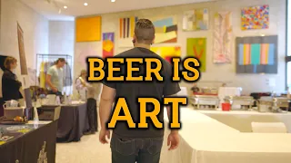 BEER IS ART? Brad attends a Beer Fest @ an ART GALLERY