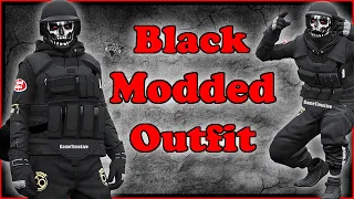 GTA5 Online I Male Tryhard Outfit Tutorial! (FULL BLACK) Logos, CEO Armor & More! (PATCH 1.52)