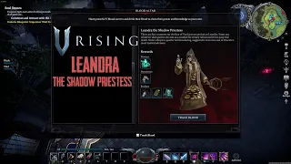 How to find and Defeat Leandra the Shadow Priestess Boss in - V Rising