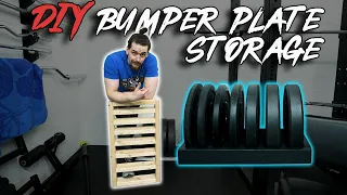 DIY Bumper Plate Storage - DIY Weight Plate Storage