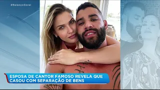 Andressa Suita revela que se casou com Gusttavo Lima em regime de separação total de bens