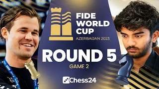 Magnus, Gukesh To Meet In QFs? FIDE World Cup Round 5, Game 2