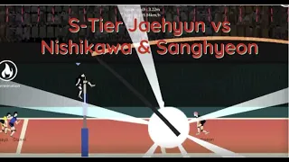 The Spike Volleyball - S-Tier Jaehyun vs Trifecta of Nishikawa, Sanghyeon, Iron Wall High