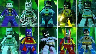 Lego Batman 3 Beyond Gotham - All Batman Characters & Suits