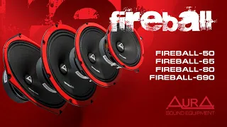 Эстрадная акустика AurA FIREBALL-50, FIREBALL-65, FIREBALL-80 и FIREBALL-690