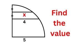 Find the length x | A nice geometry question | Math Olympiad