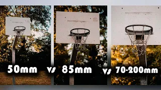 50mm vs 85mm vs 70-200mm | Which is the BEST LENS