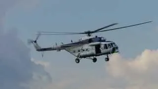 Mil Mi 171 police helicopter display at Siaf Air Show 2013 HD