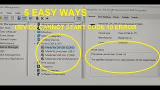 This device cannot start (code 10) error all devices [Fixed New] 5 EASY WAYS