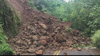 Massive landslides cut off access for 100s of residents on Kauai