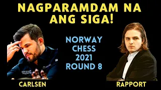 NAGSUPER SAIYAN NA SI BOSS! 3 WINS IN A ROW! Norway Chess 2021 Magnus Carlsen vs Richard Rapport R8