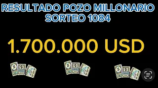 RESULTADO POZO MILLONARIO SORTEO 1084 #pozomillonario #pozorevancha #1084 #71