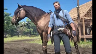 RDR2-Arthur Gets Tiger Striped Mustang in Early Chapter2 (No Other Missions Needed)