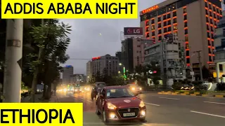 What You See and Hear In The Streets of Addis Ababa Ethiopia at Night!