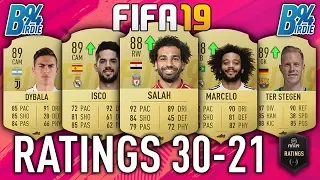 FIFA 19 Official Player Ratings Confirmed - 30-21 Highest Rated Players In FIFA 19