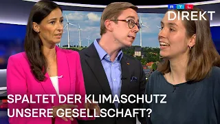 CDU-Politiker Amthor und Aktivistin Brünger streiten über Klimaschutz | RTL Direkt mit Pinar Atalay