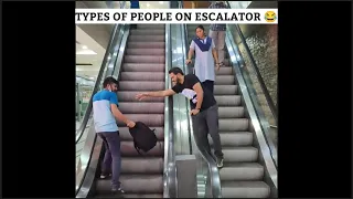 Types of people on escalator 😂 #shorts #viral #comedy