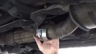 How to repair a hole / leak in exhaust pipe without dismantling
