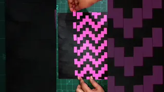 paper weaving  || paper mat || satisfying design ||  #shorts