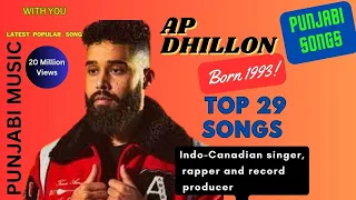 AP Dhillon Best Punjabi Songs | Punjabi Songs AP Dhillon | JUKEBOX LIVE