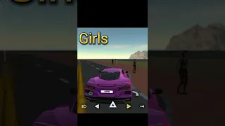 Sigma Girls vs The boys driving expensive supercar🤣| Car simulator 2