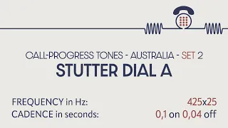 PHONE SOUNDS. Stutter Dial Tone A (Australia). Call-progress tones. Sound effects. SFX