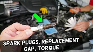 DODGE CHARGER 3.6 V6 SPARK PLUGS REPLACEMENT REMOVAL, SPARK PLUGS TORQUE SPECS, SPARK PLUGS GAP