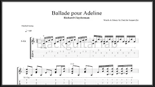 Classical Guitar Songs: Ballade pour Adeline (Richard Clayderman)