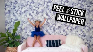 DIY ROOM MAKEOVER | HOW TO USE PEEL & STICK WALLPAPER | WALLS NEED LOVE