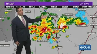 Live radar: Tracking storms moving in from north of the Houston metro area