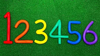 Clay Cracking ASMR video | How to clay cracking Rainbow Numbers 무지개 숫자 점토부수기