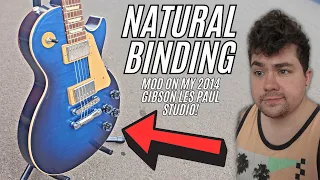 I Put NATURAL BINDING On My Gibson Les Paul Studio!