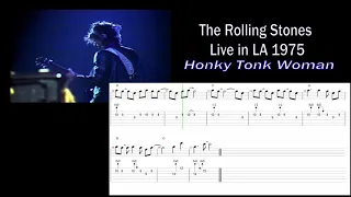 The Rolling Stones Live LA Forum - Honky Tonk Woman solo +TAB